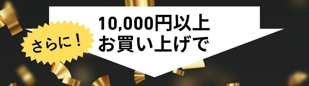 10,000円以上お買い上げで